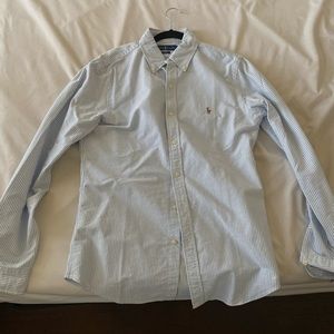 Ralph Lauren slim fit striped Oxford